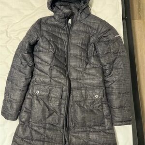Columbia Charcoal Quilted Hooded Jacket